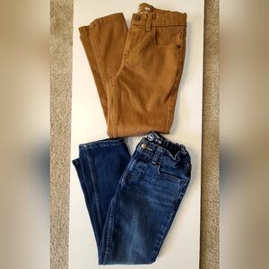 Wonder Nation Boys Straight & Slim Jeans - Blue and Brown